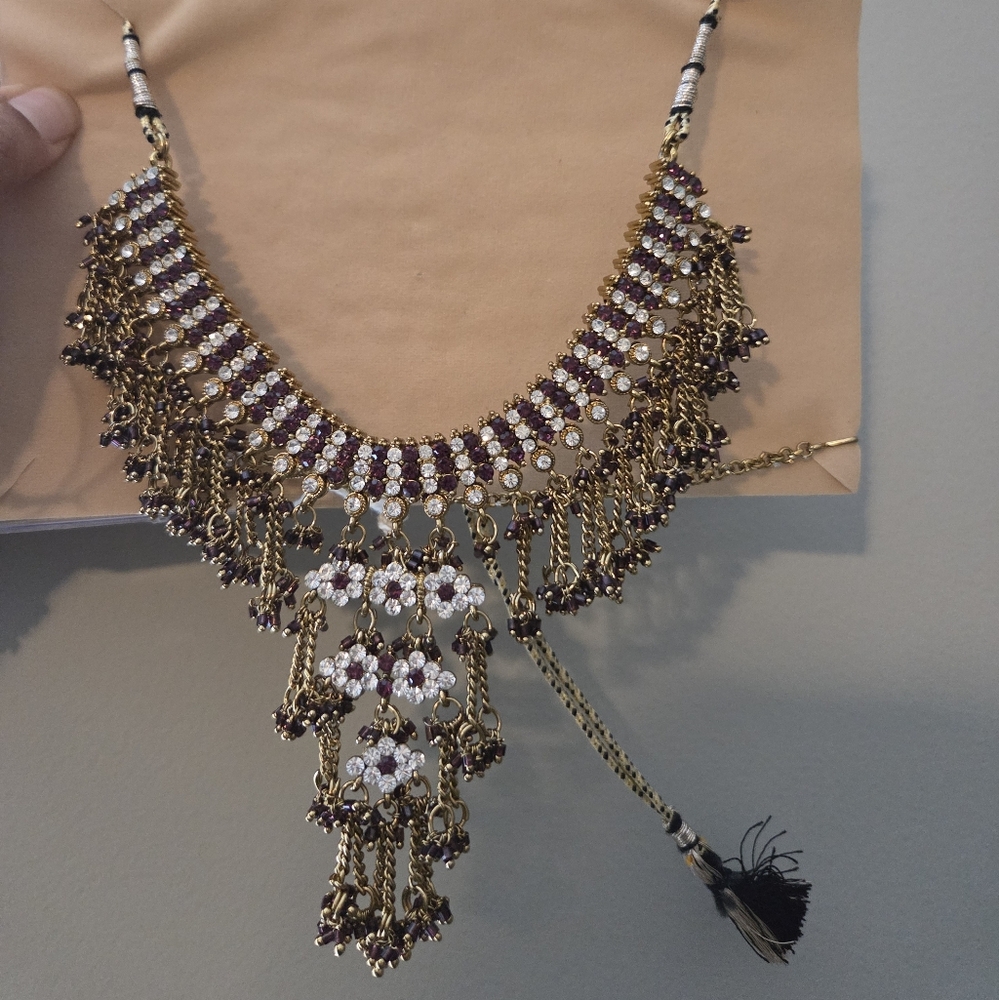 Gold and Purple Jewelry Set